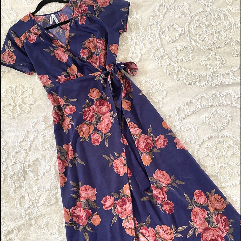 Floral Wrap Dress
